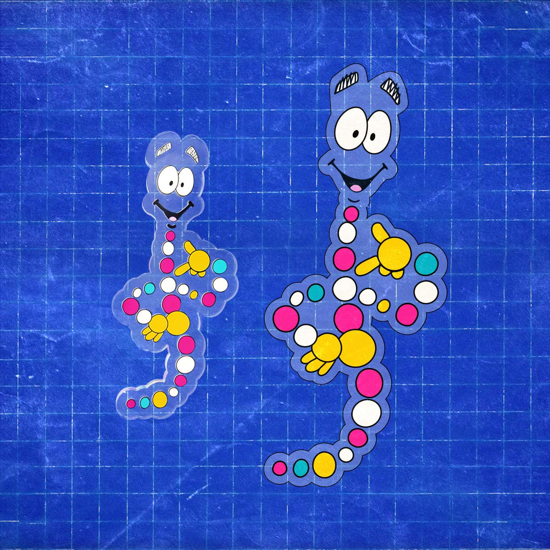 "Bingo! Dino DNA!" Acrylic Pin & Sticker Set