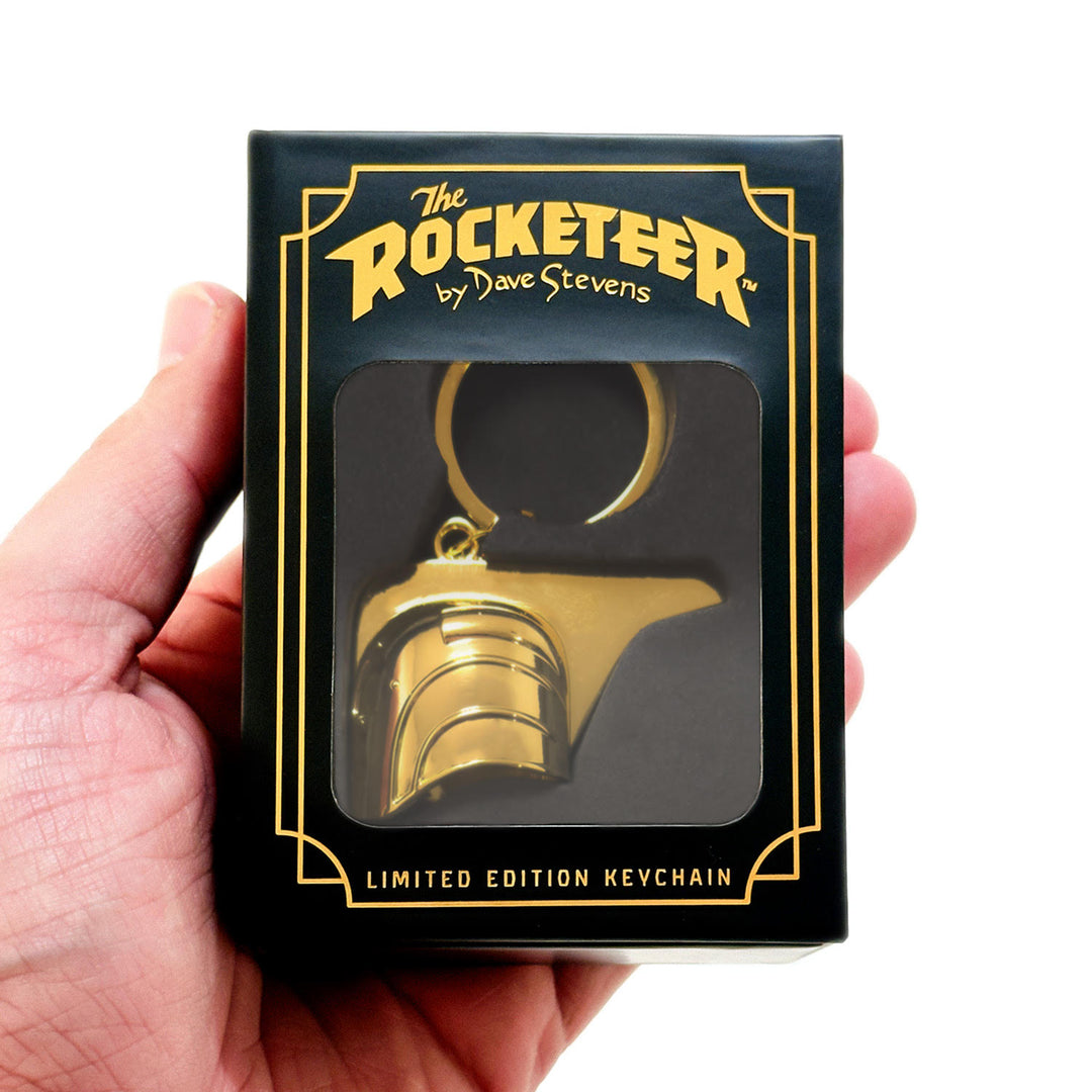 The Rocketeer Helmet Keychain – Shiny Gold