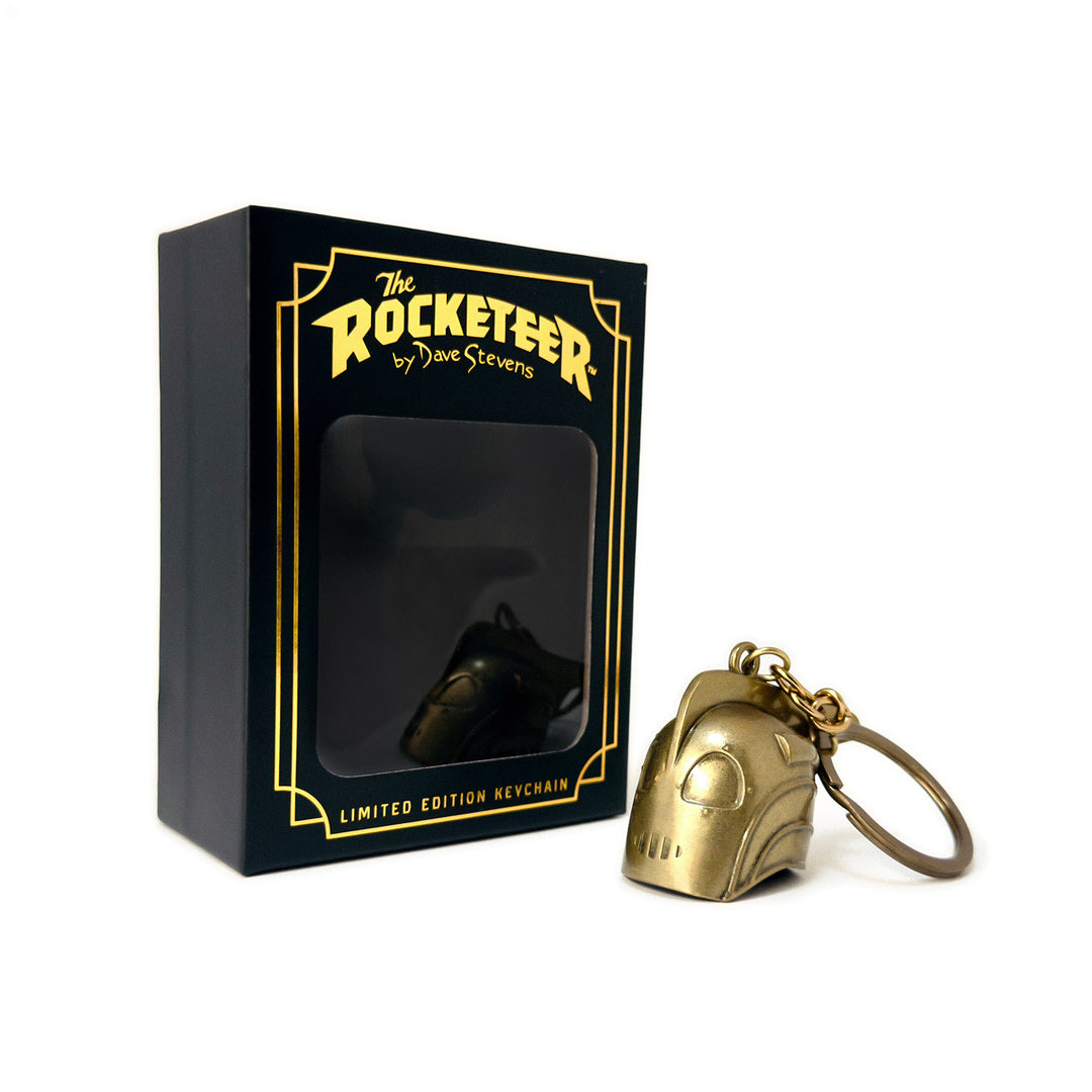 The Rocketeer Helmet Keychain – Antique Gold