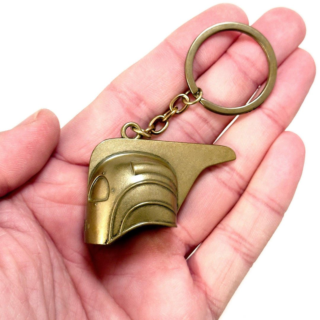 The Rocketeer Helmet Keychain – Antique Gold