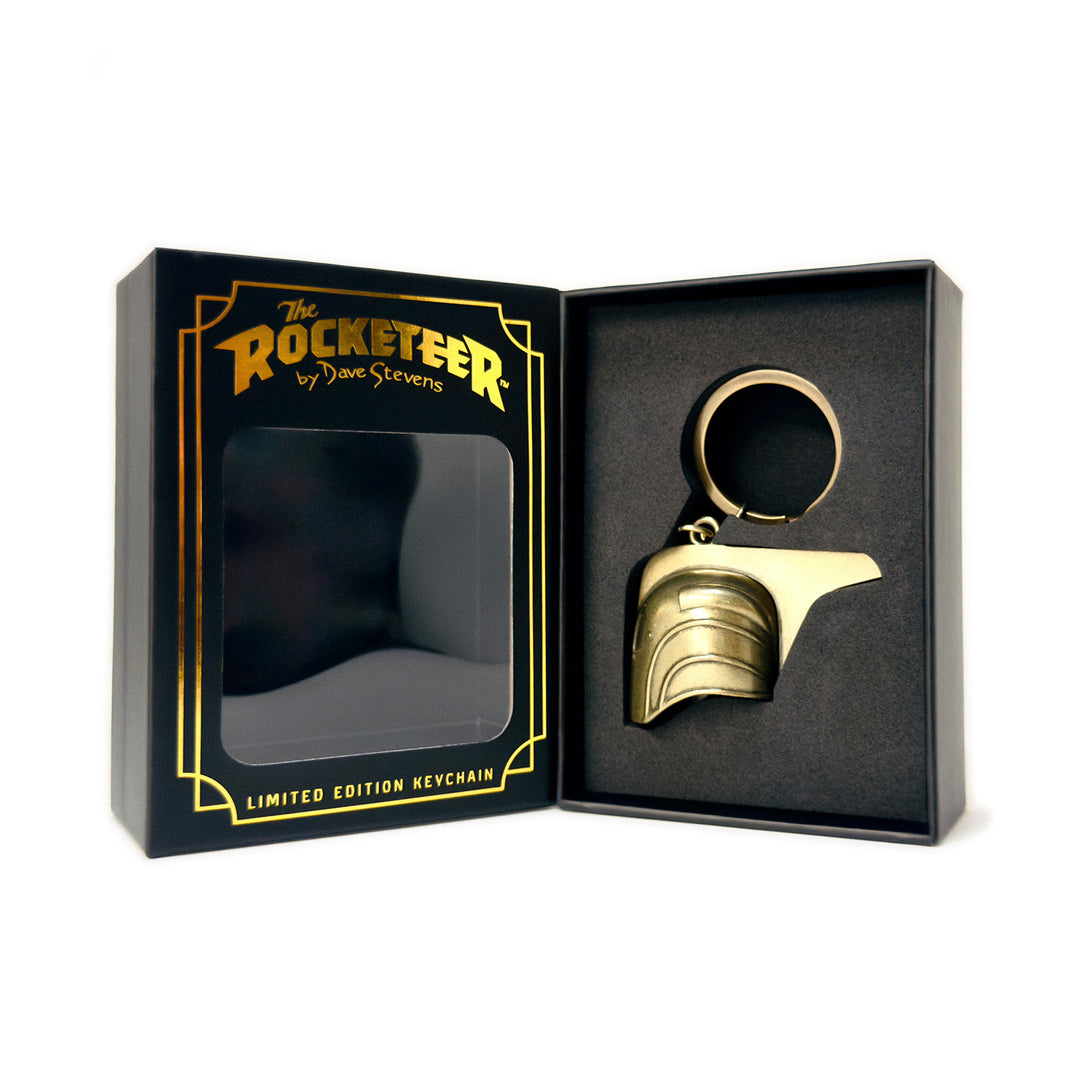 The Rocketeer Helmet Keychain – Antique Gold