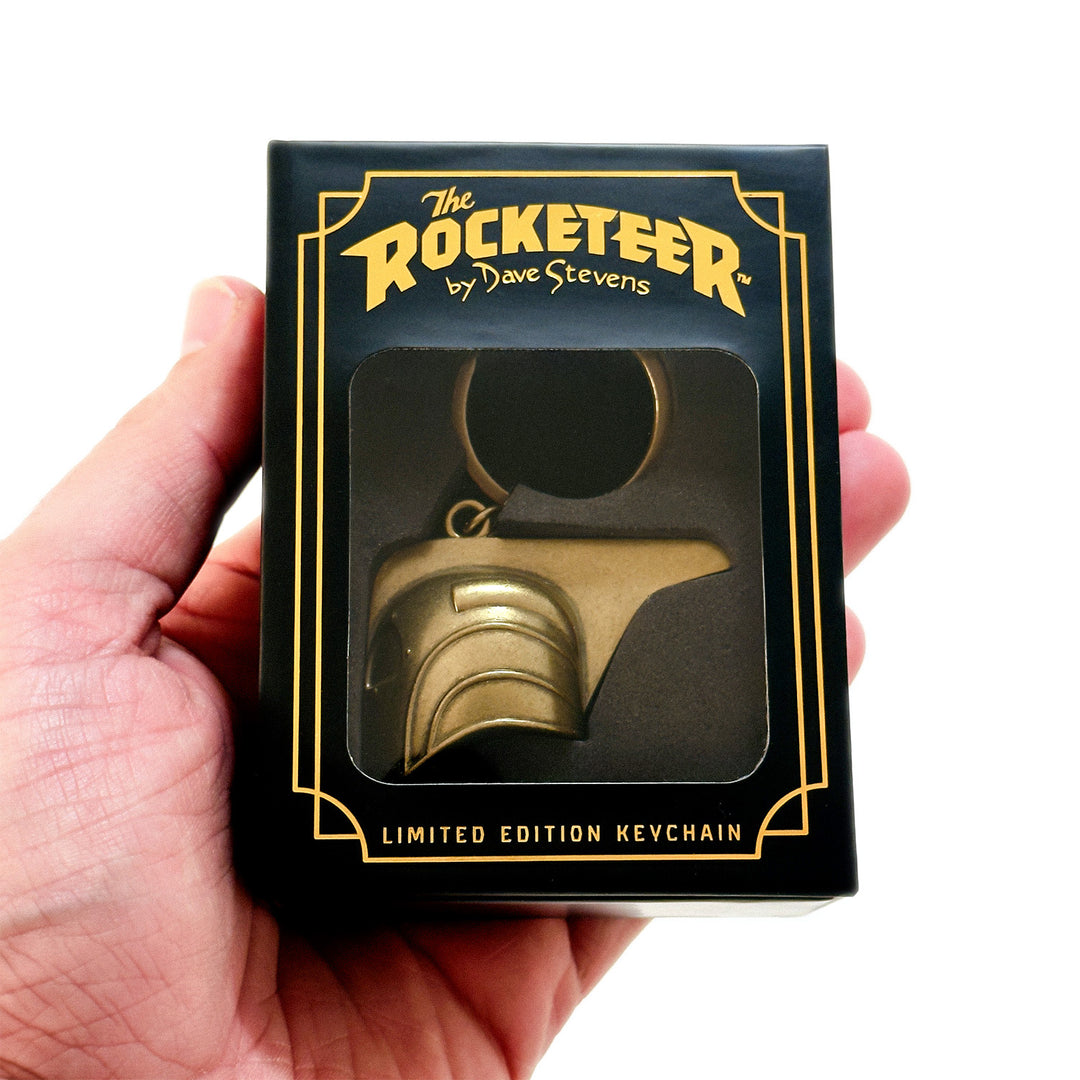 The Rocketeer Helmet Keychain – Antique Gold