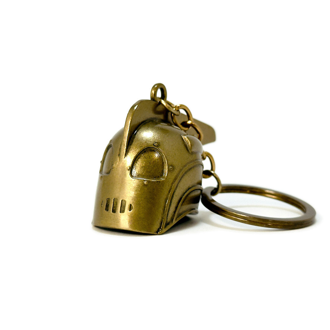 The Rocketeer Helmet Keychain – Antique Gold