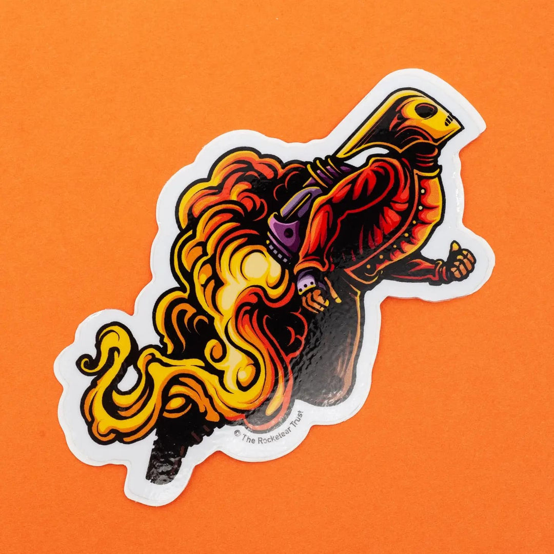 The Rocketeer Fire Sticker