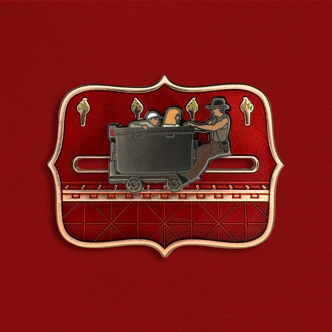 Mine Car Chase Enamel Pin