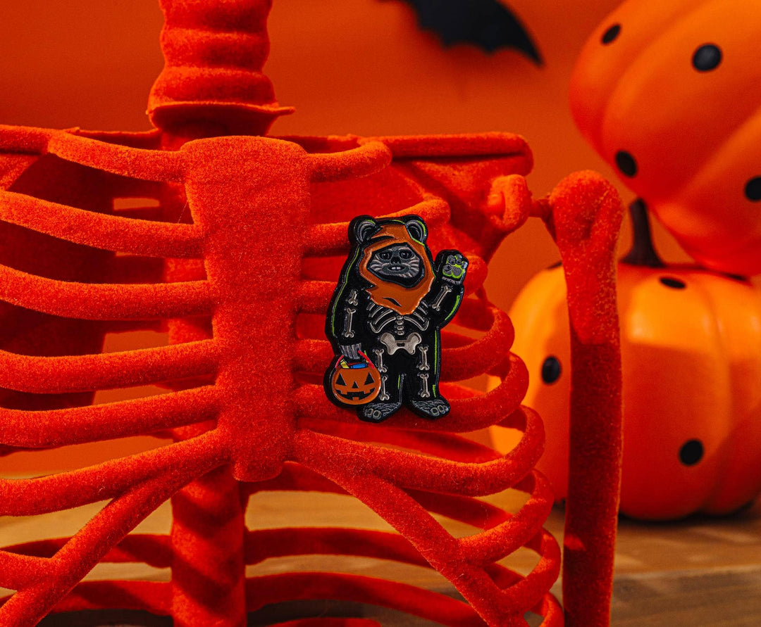 Star Wars Halloween Ewok Skeleton Enamel Pin
