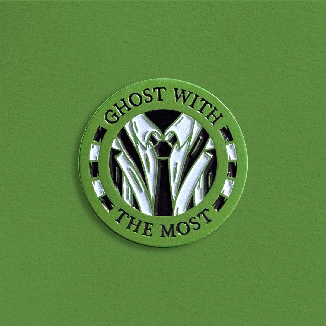 Ghost With the Most Enamel Pin