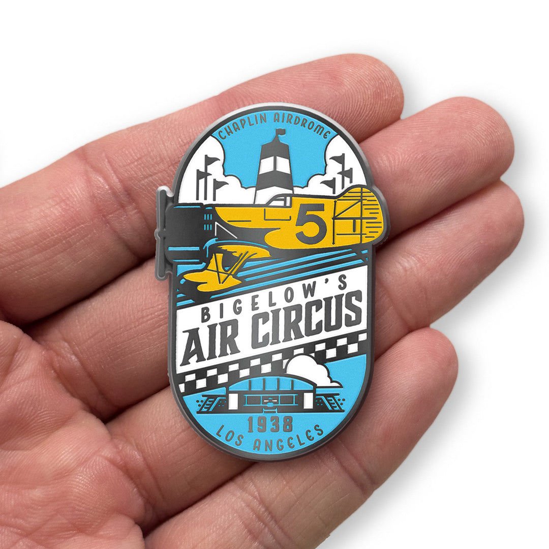 The Rocketeer "Bigelow's Air Circus" Enamel Pin