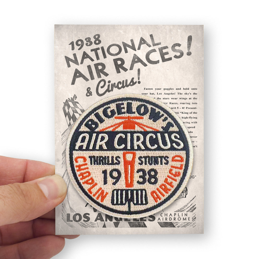 The Rocketeer "Bigelow Air Circus" Patch & Sticker Set