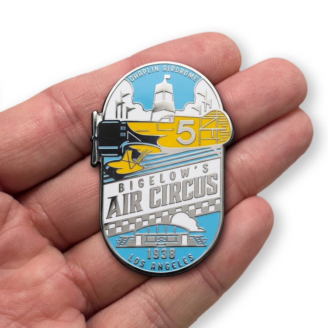 The Rocketeer "Bigelow Air Circus" Enamel Pin