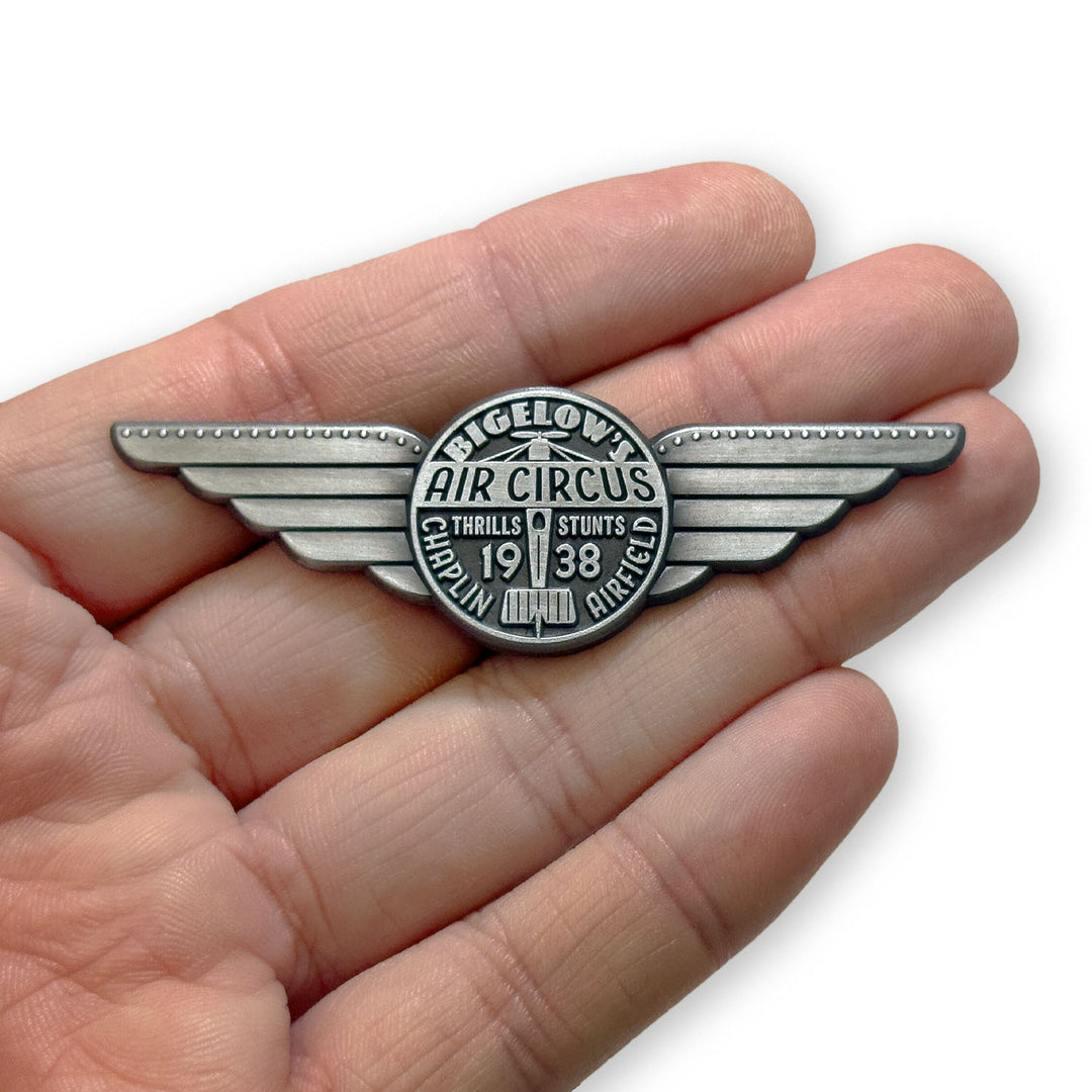The Rocketeer "Bigelow Air Circus" Wings Pin