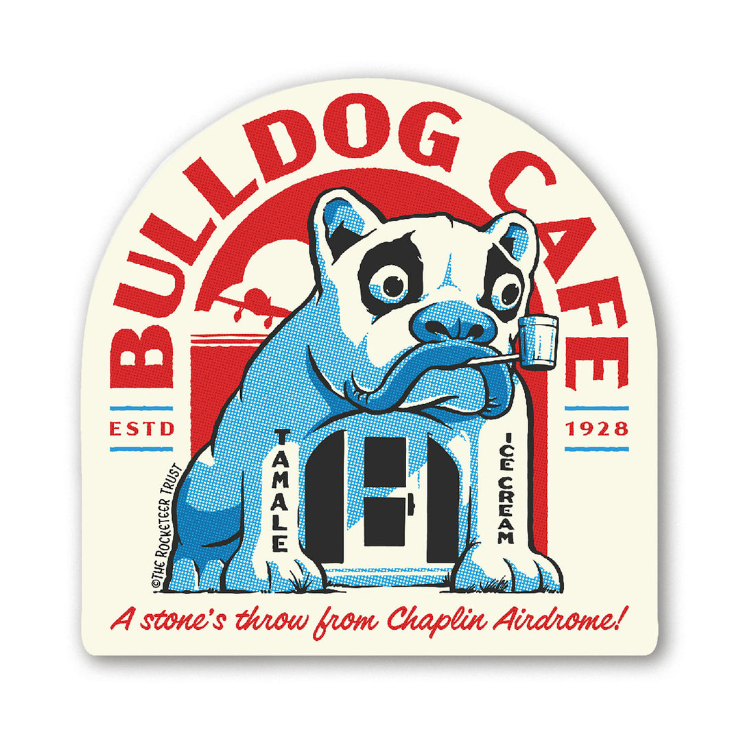 The Rocketeer "Bulldog Cafe" Sticker