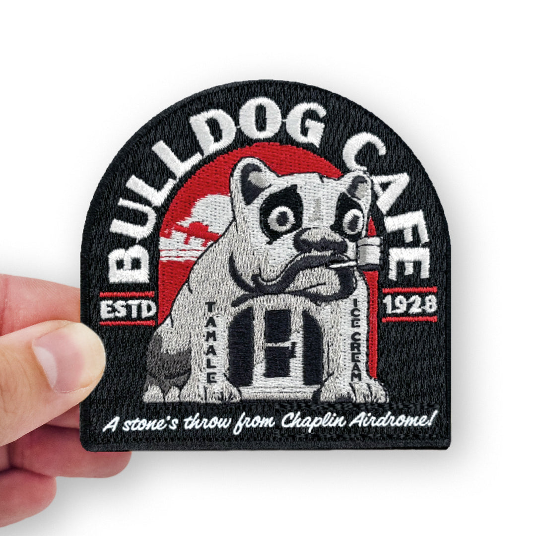 The Rocketeer "Bulldog Cafe" Patch & Sticker Set