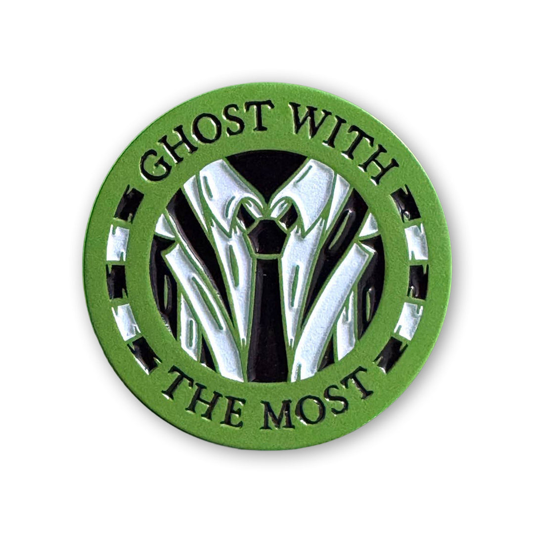 Ghost With the Most Enamel Pin
