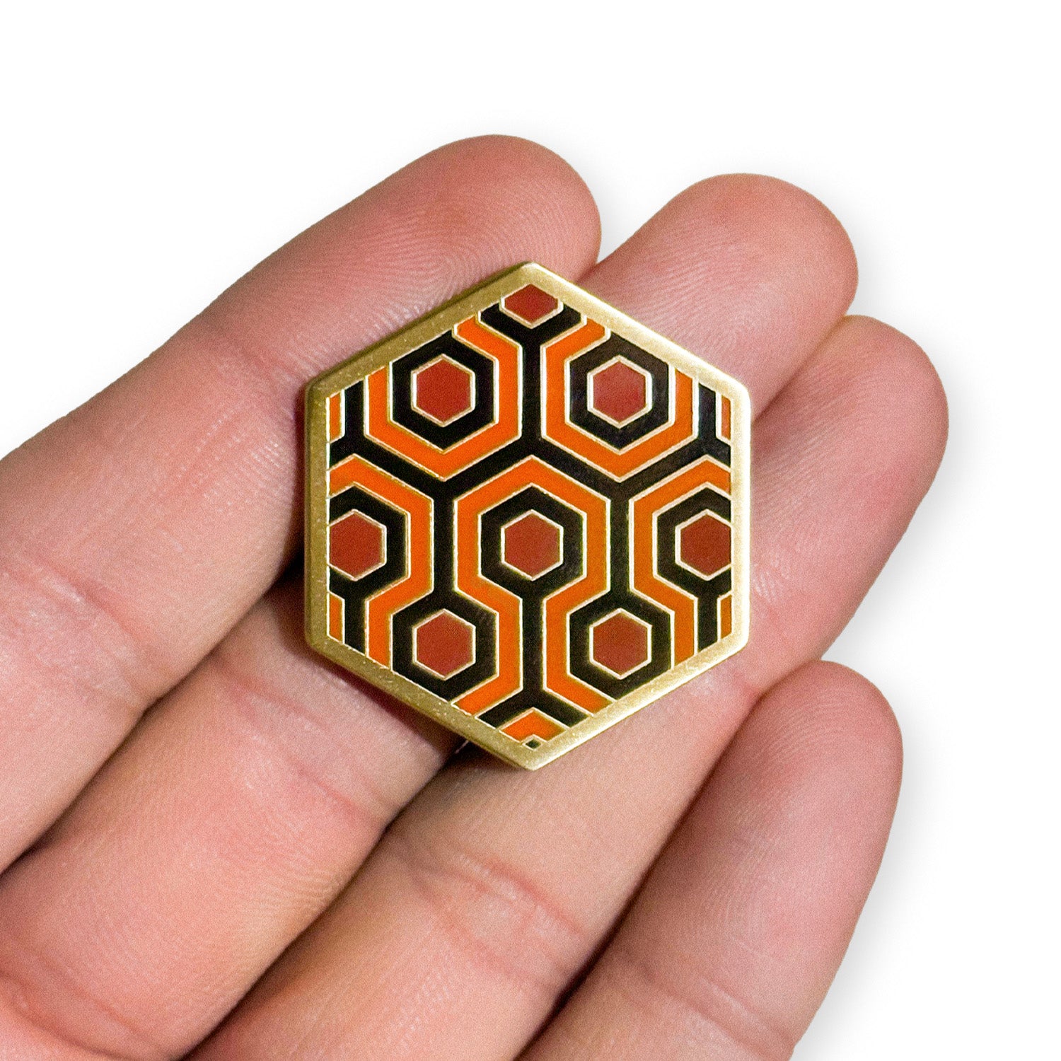 Hicks Hexagon Enamel Pin – Okkto