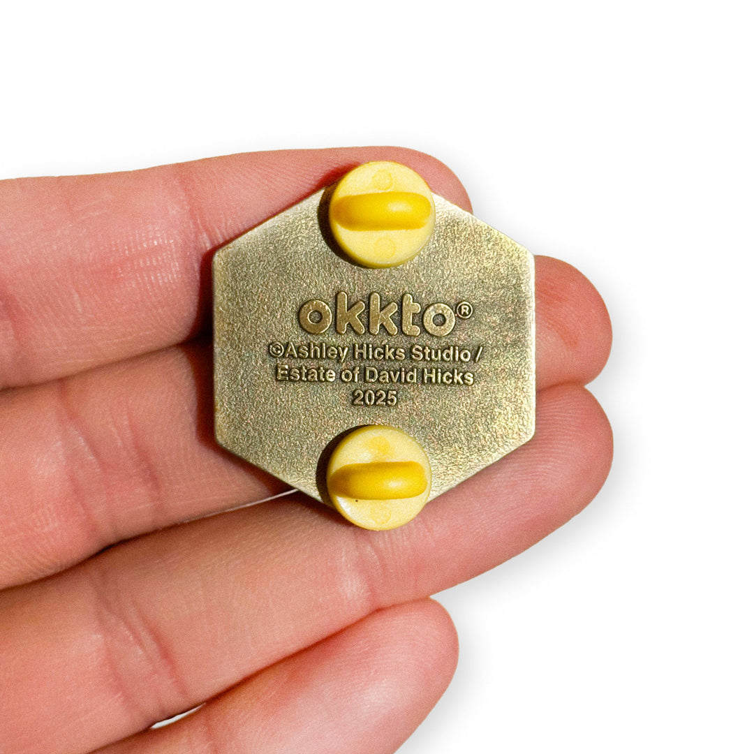 Hicks Hexagon Enamel Pin