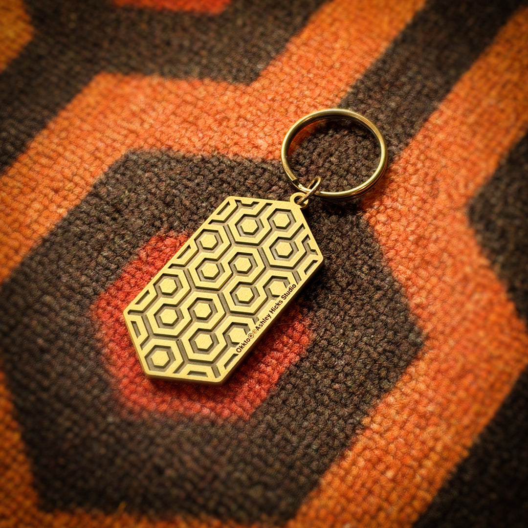Hicks Hexagon Enamel Keychain