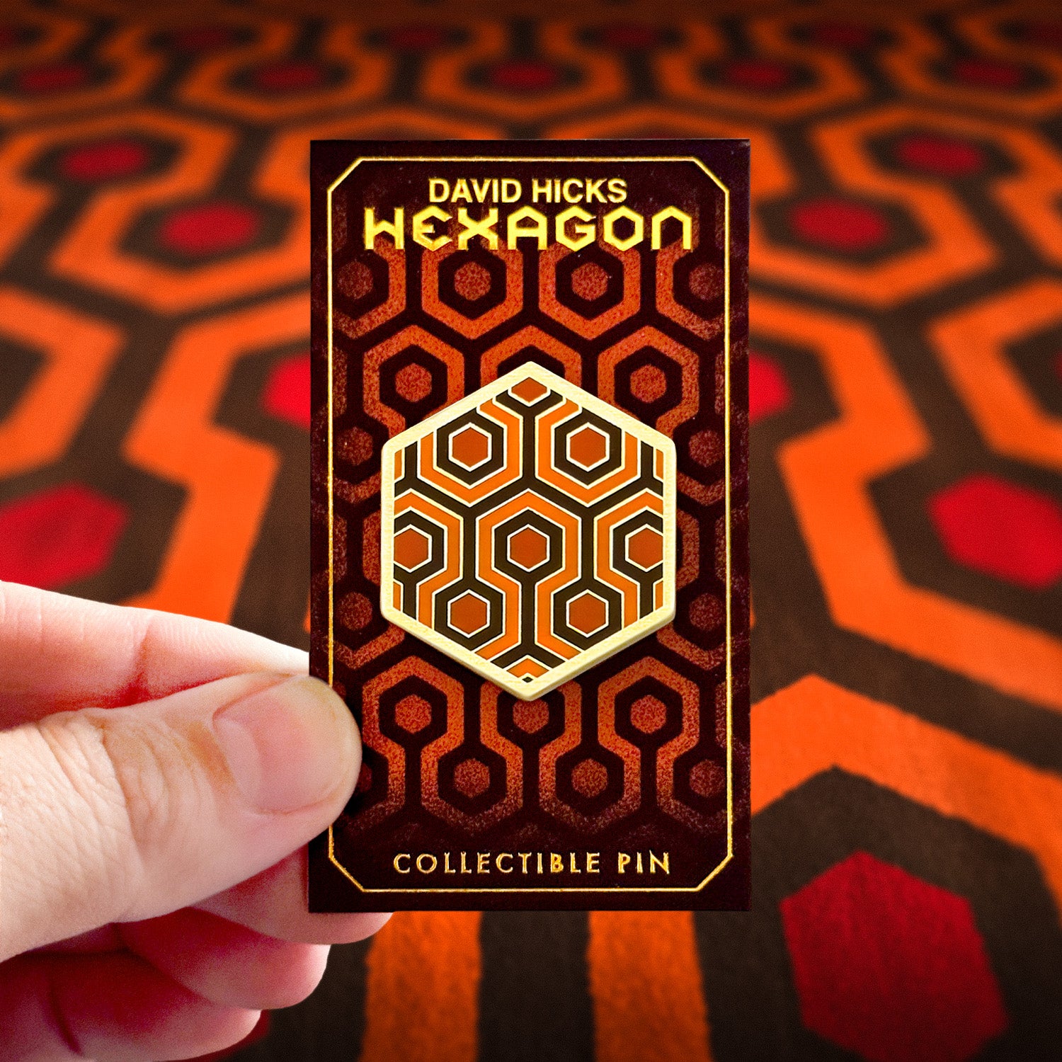 Hicks Hexagon Enamel Pin – Okkto