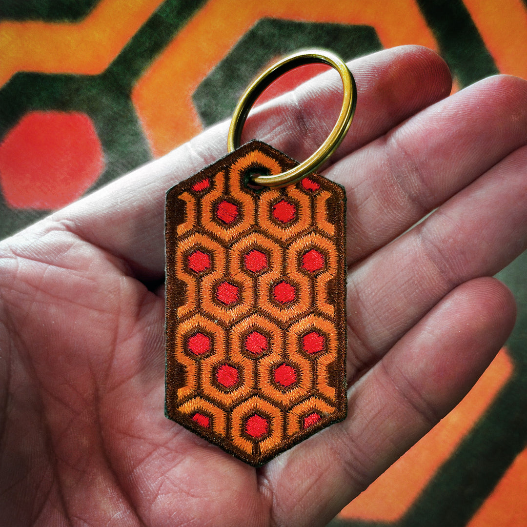 Hicks Hexagon Embroidered Keychain