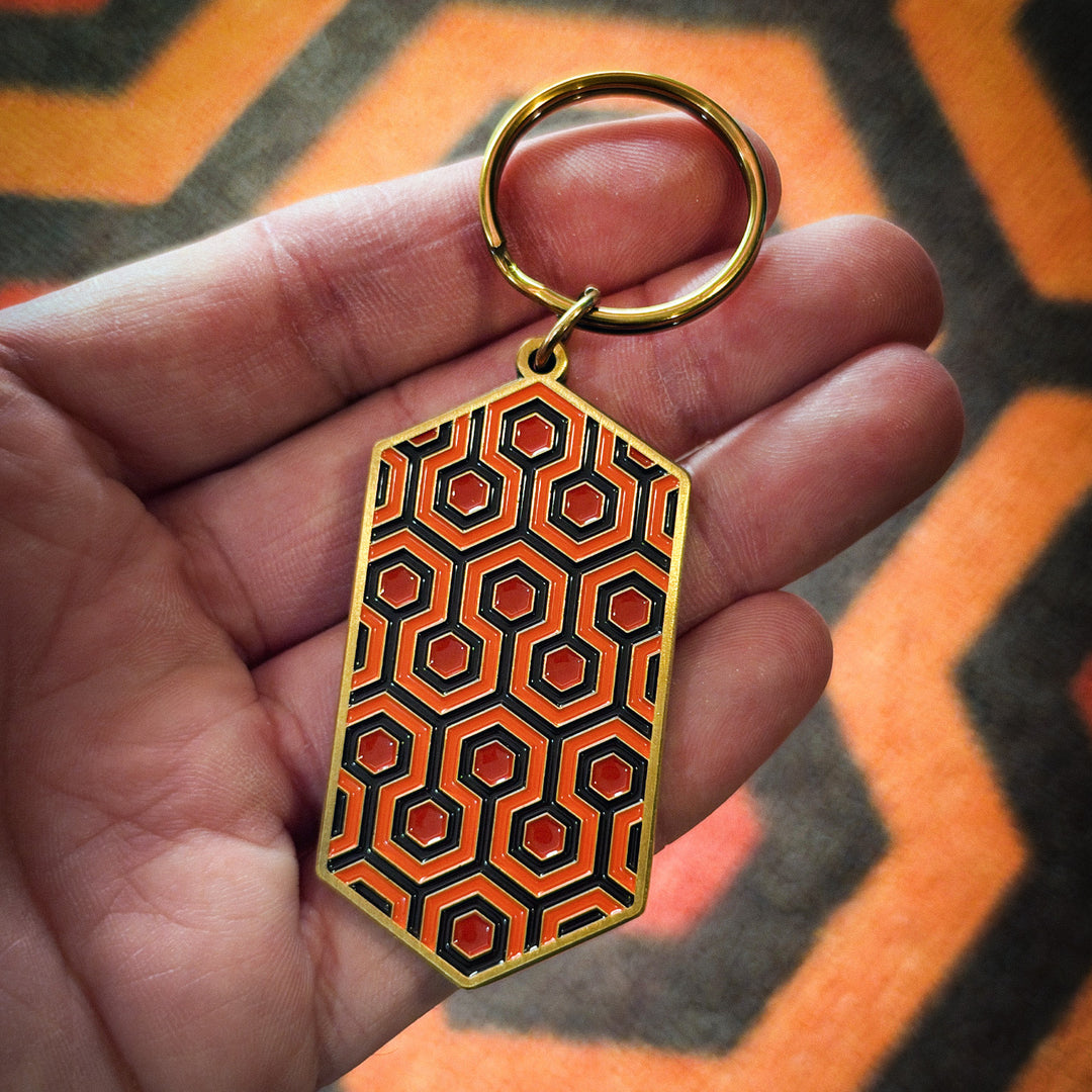 Hicks Hexagon Enamel Keychain