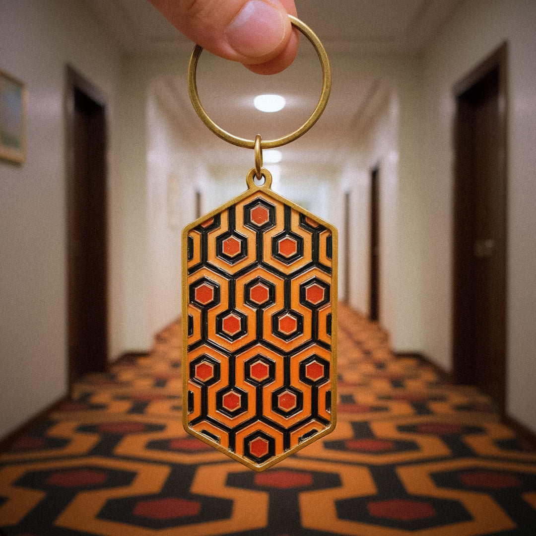 Hicks Hexagon Enamel Keychain