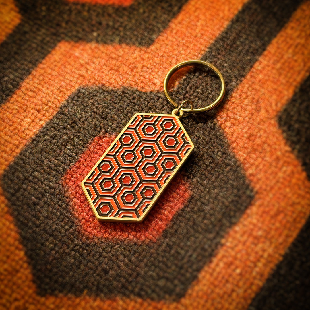 Hicks Hexagon Enamel Keychain