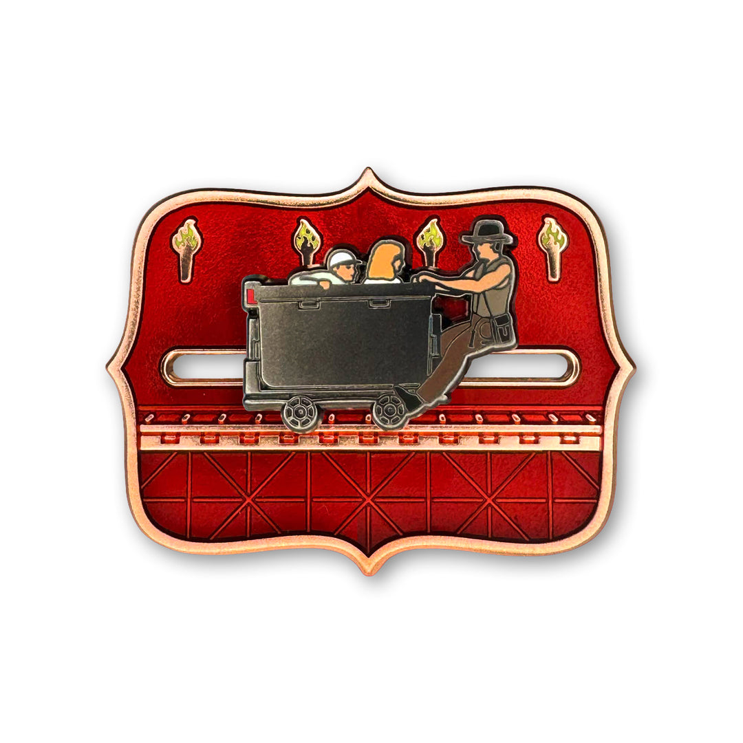 Mine Car Chase Enamel Pin