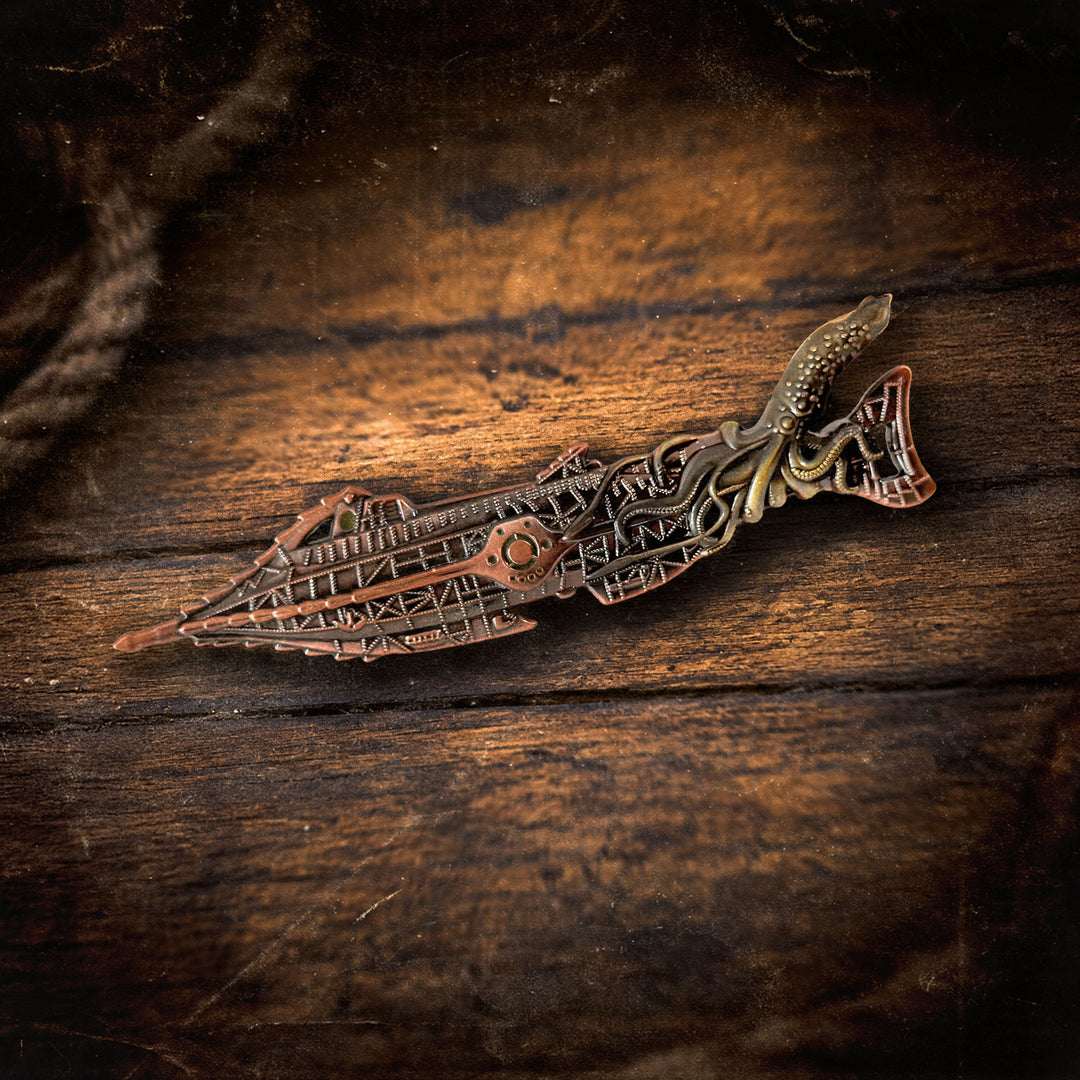 The Nautilus Squid Attack – 3D Metal Pin
