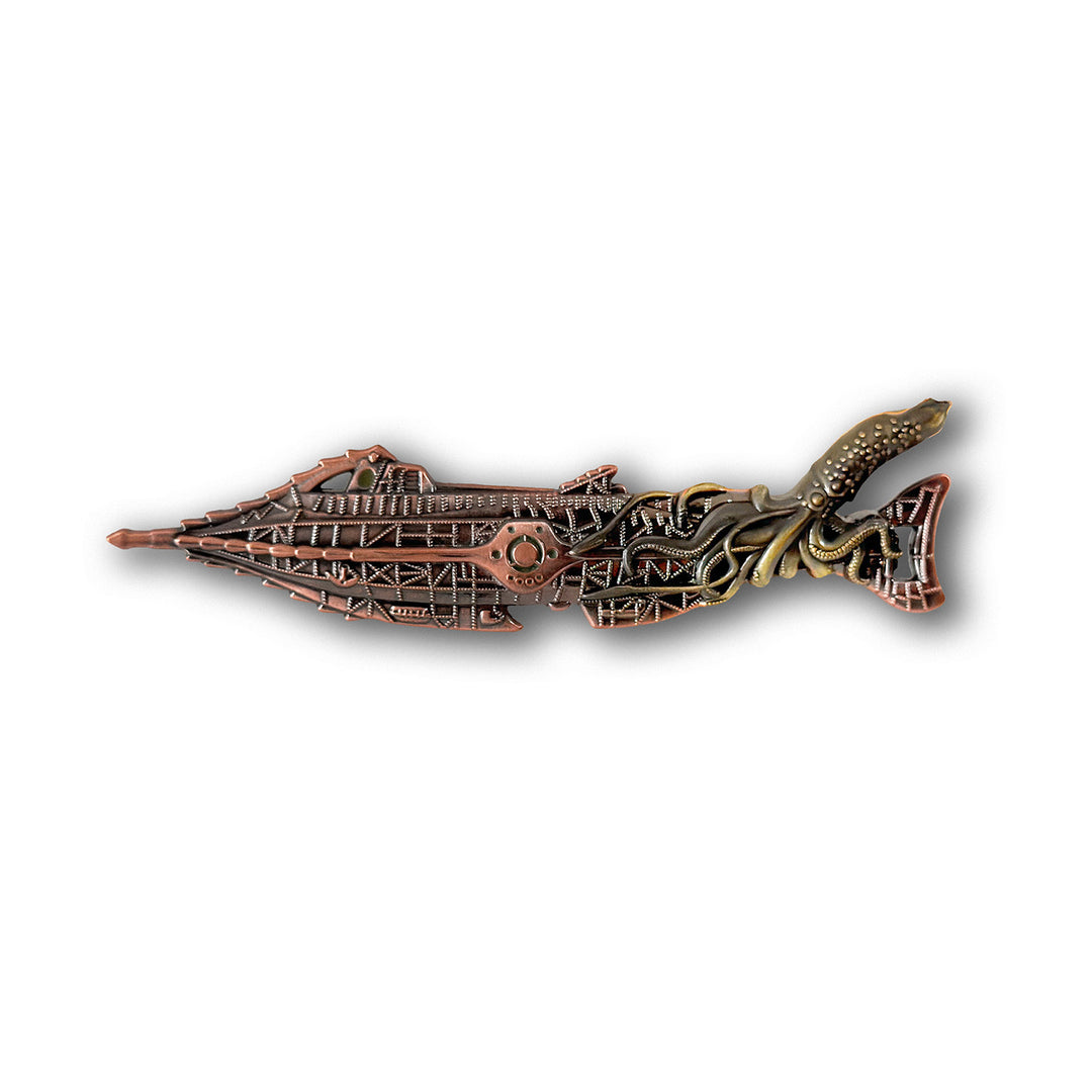 The Nautilus Squid Attack – 3D Metal Pin