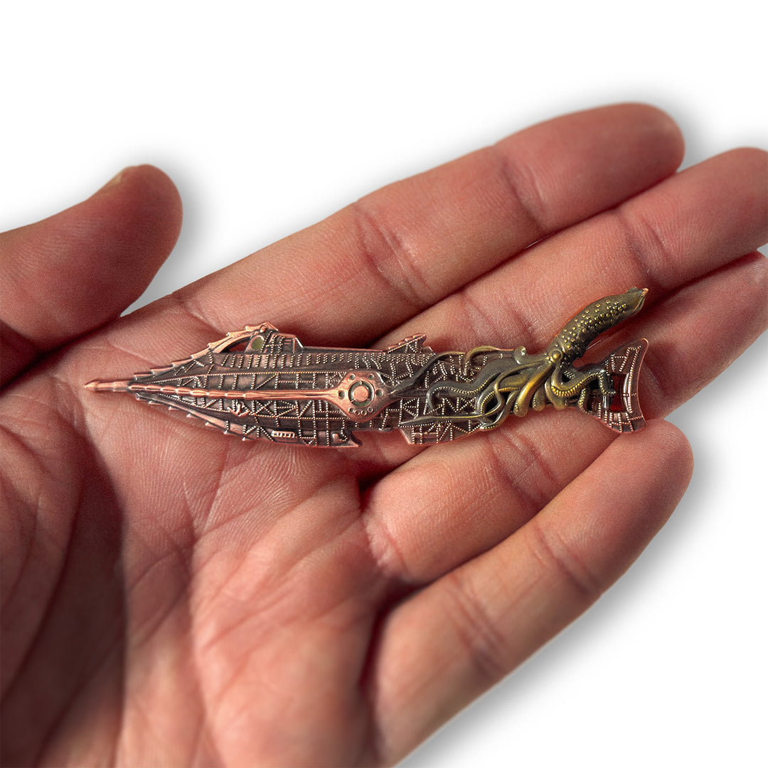 The Nautilus Squid Attack – 3D Metal Pin