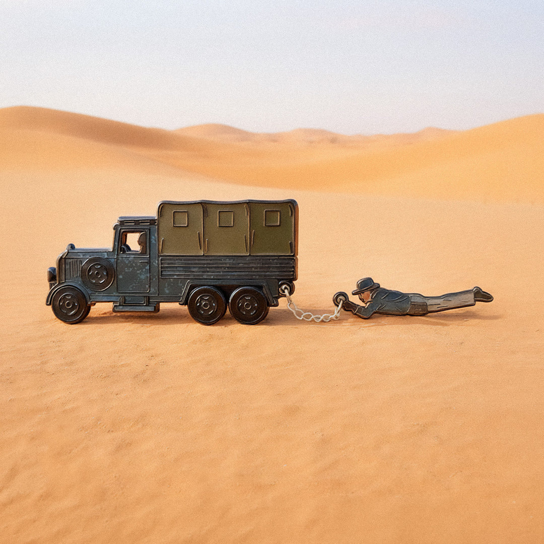 Indy vs Cargo Truck Enamel Pin