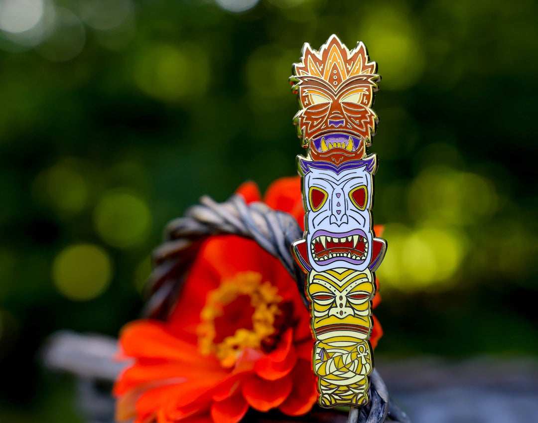 Classic Monsters Tiki Totems – Enamel Pins