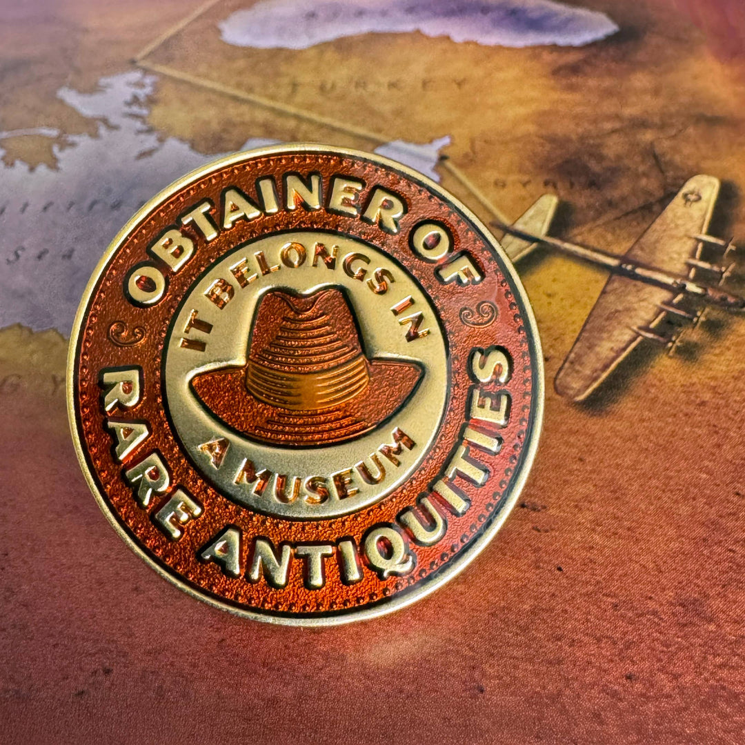 Obtainer of Rare Antiquities Enamel Pin