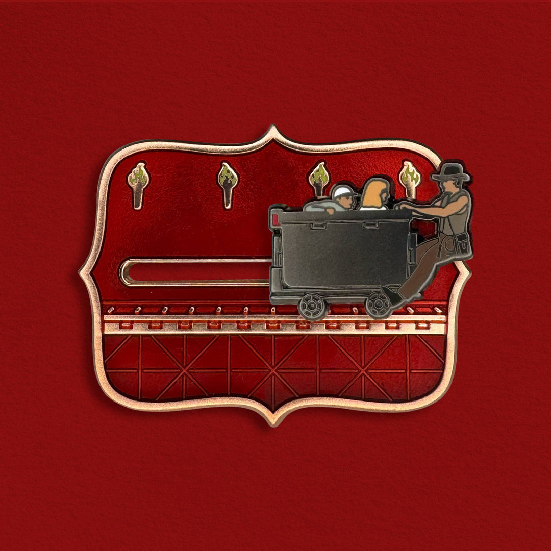 Mine Car Chase Enamel Pin