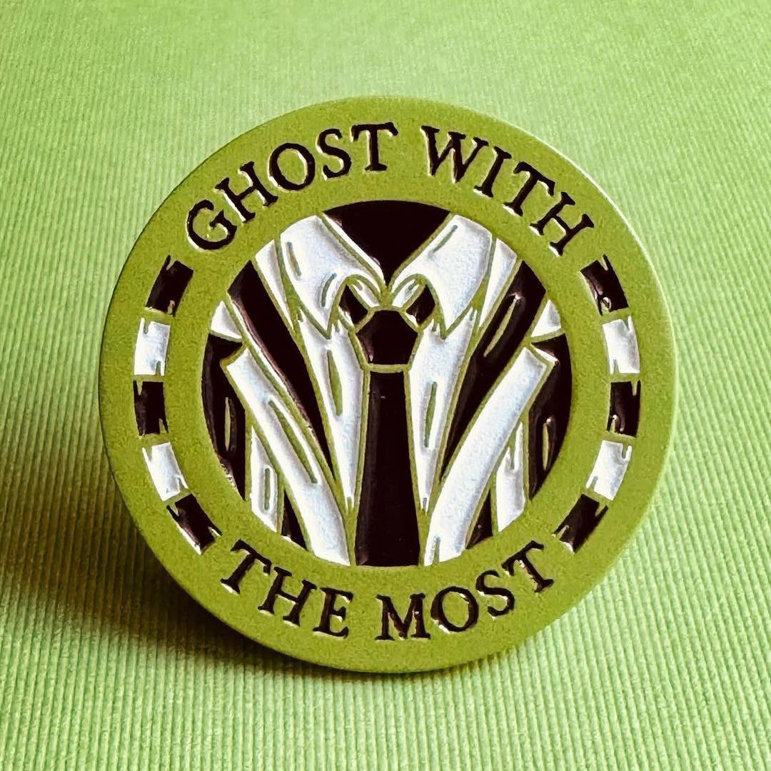 Ghost With the Most Enamel Pin