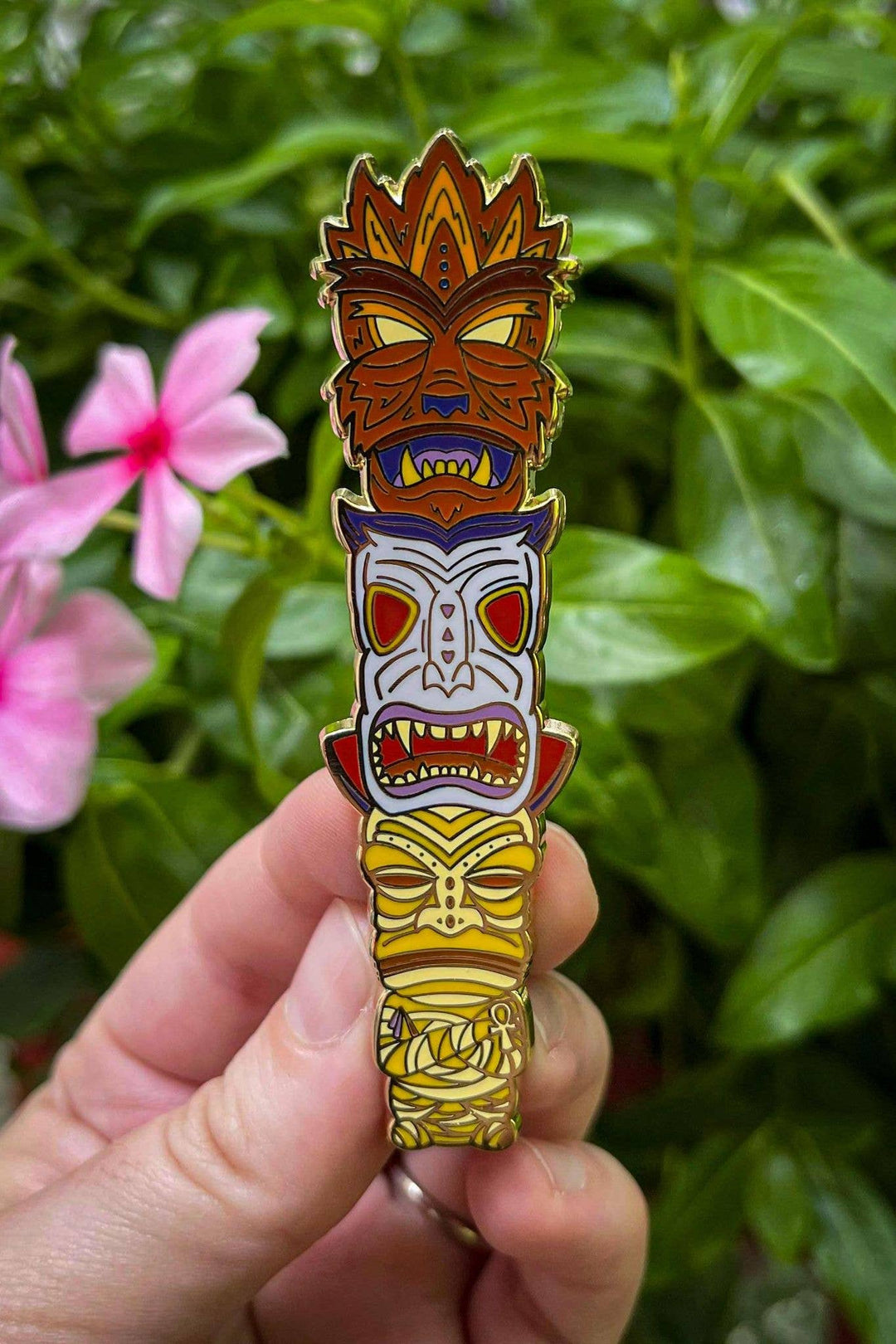 Classic Monsters Tiki Totems – Enamel Pins