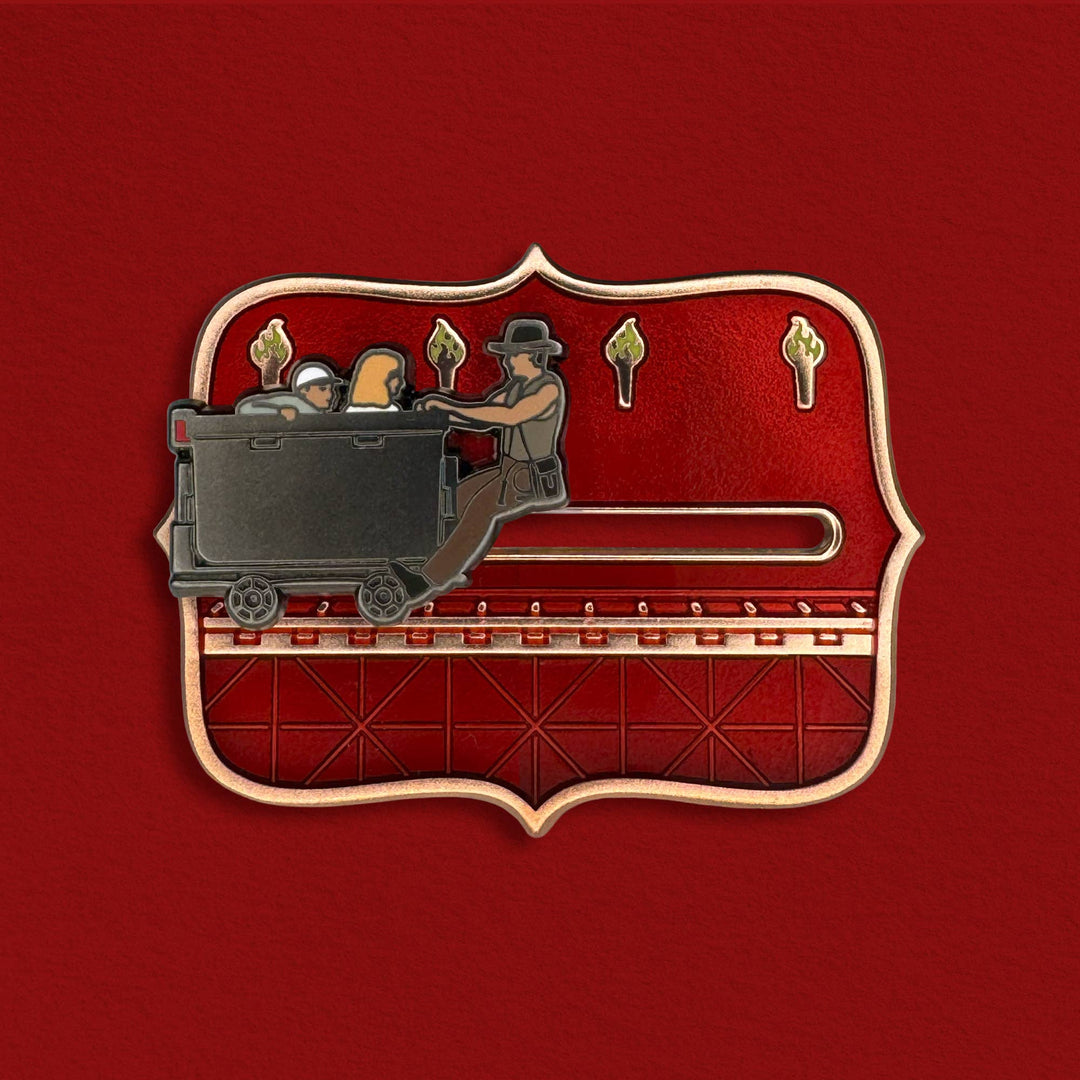 Mine Car Chase Enamel Pin