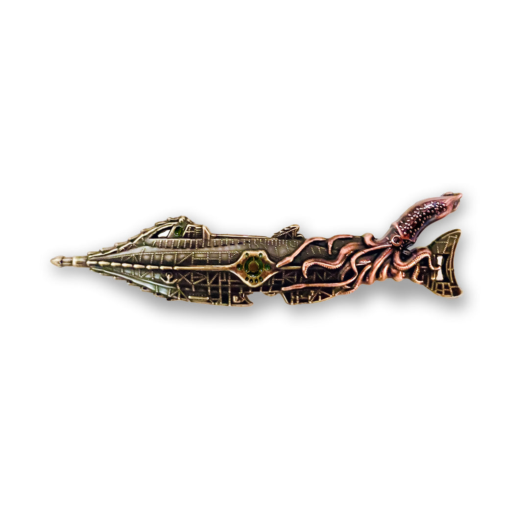 The Nautilus Squid Attack – 3D Metal Pin
