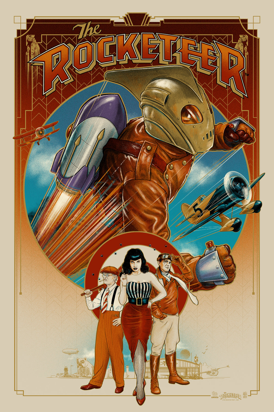 The Rocketeer 40th Anniversary Poster by Vance Kelly
